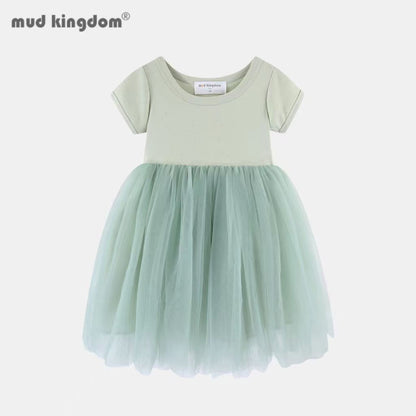 2025 Summer Girls' Sequin Party Dress (Ages 2-11) – Sparkly Short-Sleeve + Tulle Skirt | 4 Colors