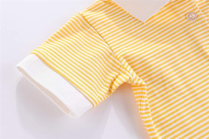 Mud Kingdom Boys Pique Polo Shirts for Toddler Short Sleeve Stripe Plain 1-9 Years