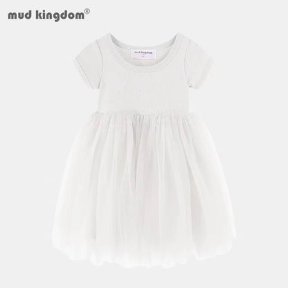 2025 Summer Girls' Sequin Party Dress (Ages 2-11) – Sparkly Short-Sleeve + Tulle Skirt | 4 Colors